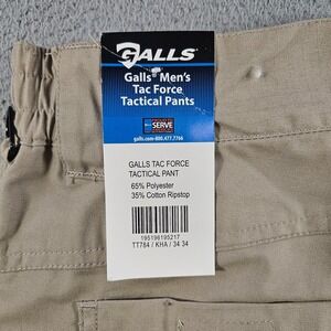 NEW GALLS Tac Force Tactical Cargo Pants Men Size 34 x 34 Light Khaki